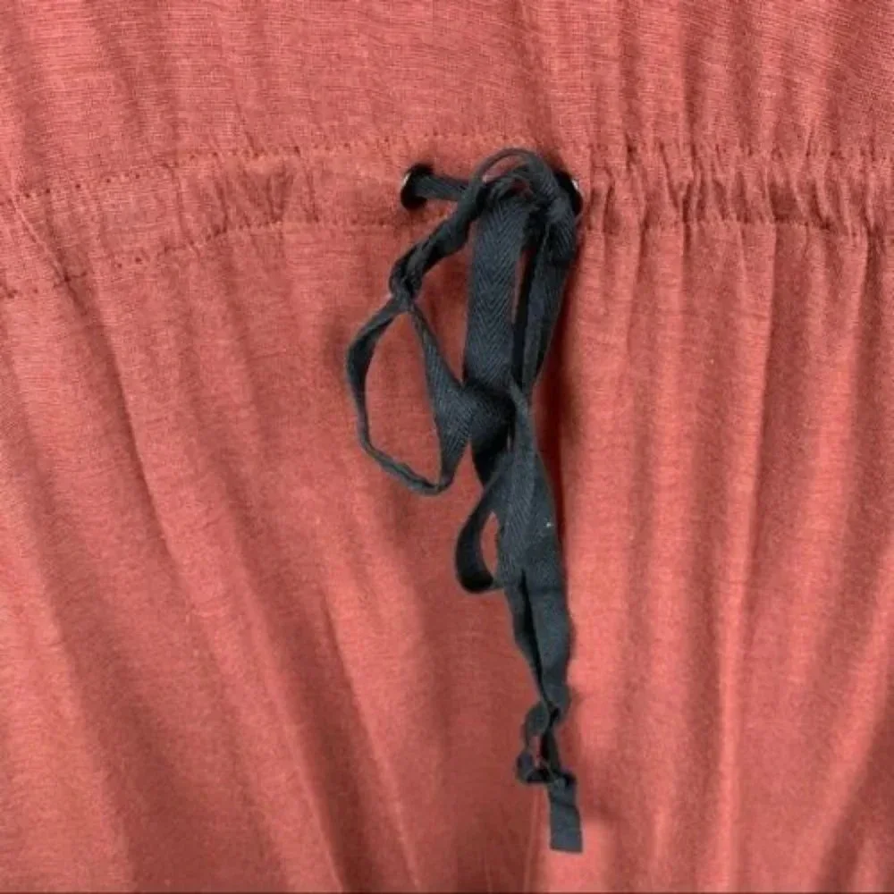 A.L.C. Maroon‎ Tie Waist Cowl Neck Dress